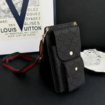 Luxury Gucci Monogram Multi-Pocket Crossbody Phone Bag