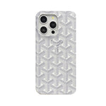 GYD Vintage Monogram Pure White Case for iPhone 12-18 Pro & Pro Max