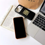 Luxury Leather Emblem iPhone Case | Premium Protection & Style