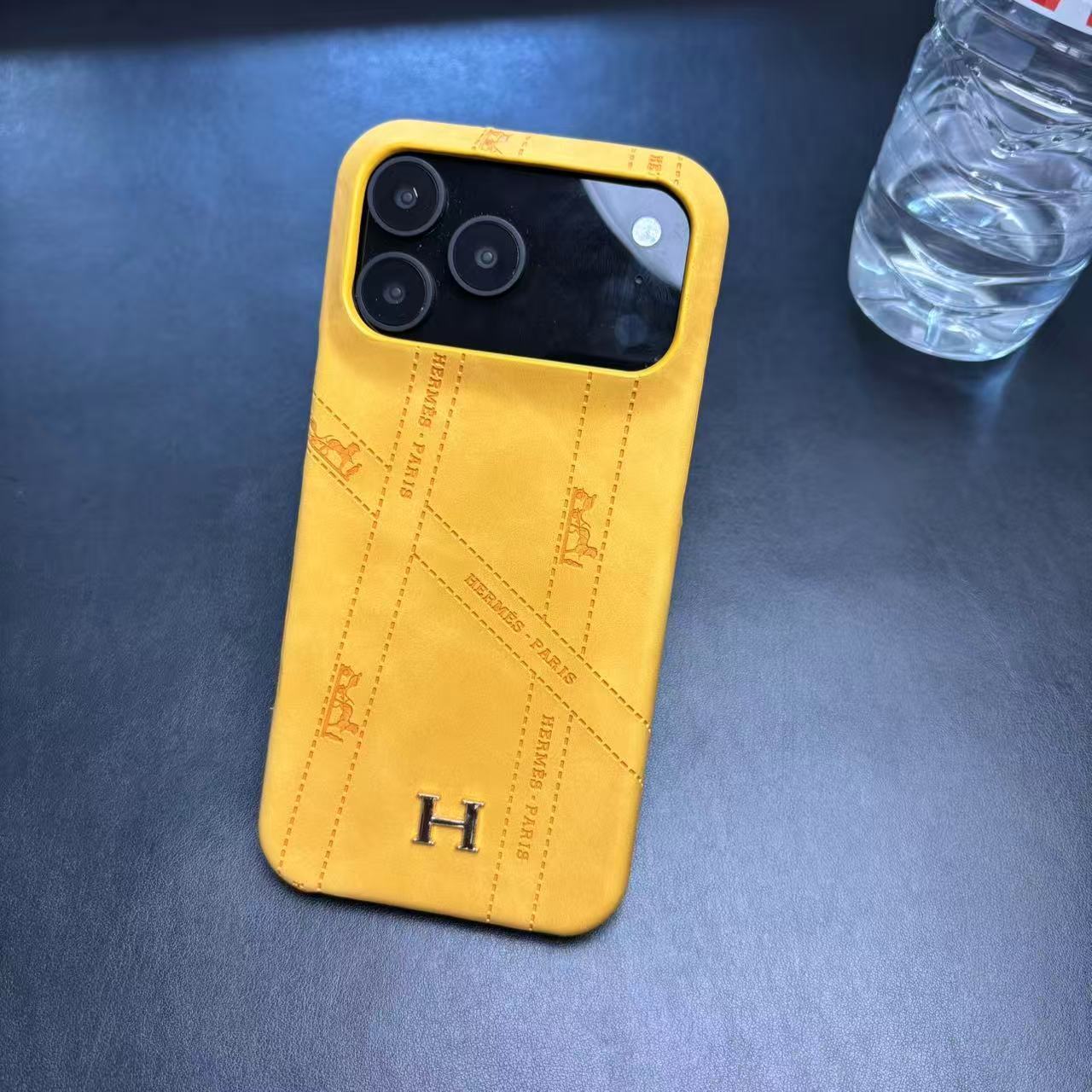 Hermes Luxury Leather Case For iPhone 12-17 – THEROXYMOB