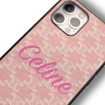 PREMIUM CELINE IPHONE CASE MASSIVE LOGO PINK
