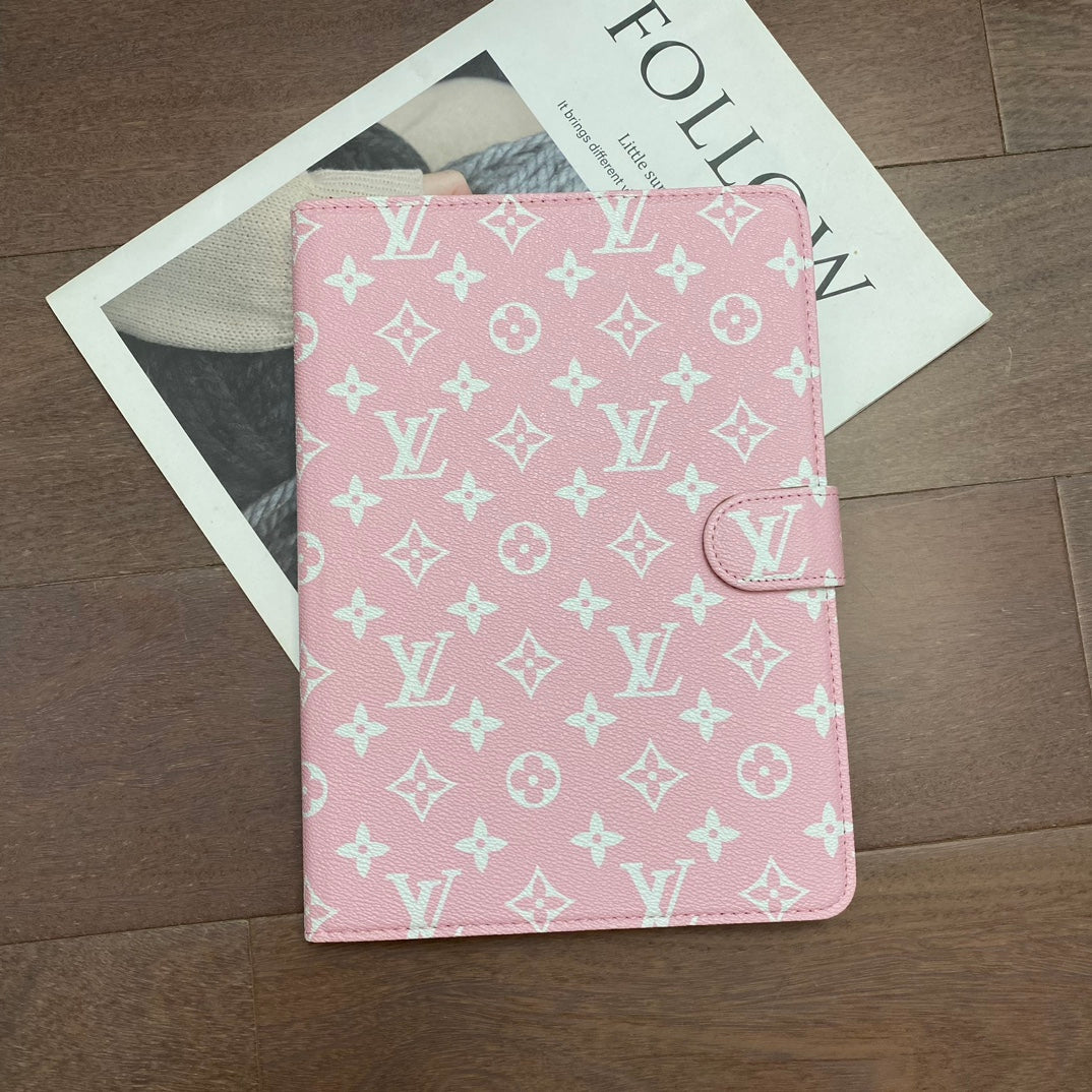 LV Elegant Monogram Canvas Flip Cover Apple iPad Protective Leather Case