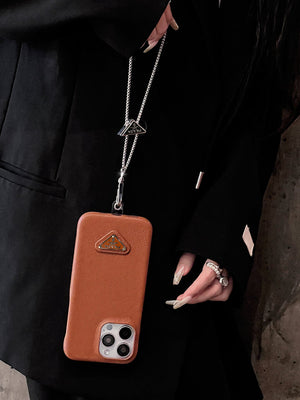 Leather Crossbody iPhone Prad Case