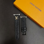 LV METAL LOGO 3D EMBOSSED MONOGRAM LEATHER APPLE WATCH