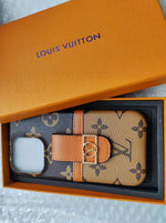 LV CANVAS LEATHER MONOGRAM SECURITY BUTTON FOR IPHONE