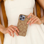 CCH Signature Monogram Canvas Case for iPhone 12-18 Pro & Pro Max