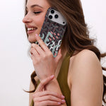 GYD Vintage Monogram Teal Graffiti Case for iPhone 12-18 Pro & Pro Max