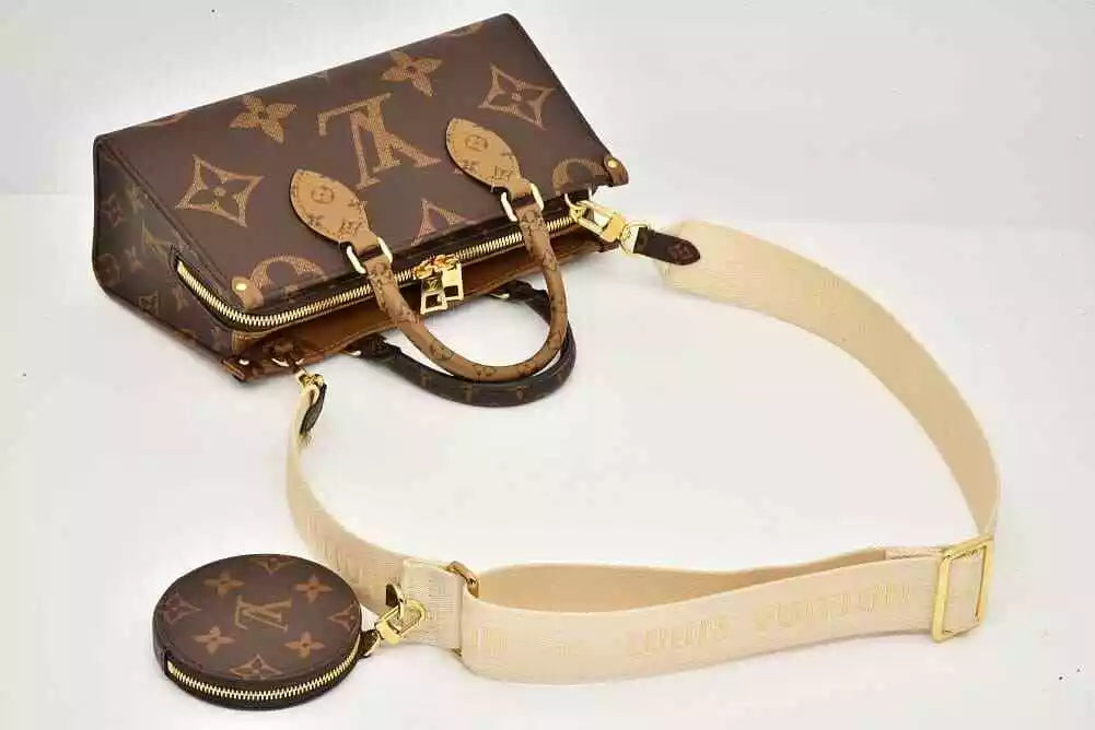 Louis Vuitton Monogram Reverse Giant On The Go EW Handbag