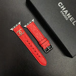 Chanel Gold Monogram 3D Embossed Leather Apple Watch Strap