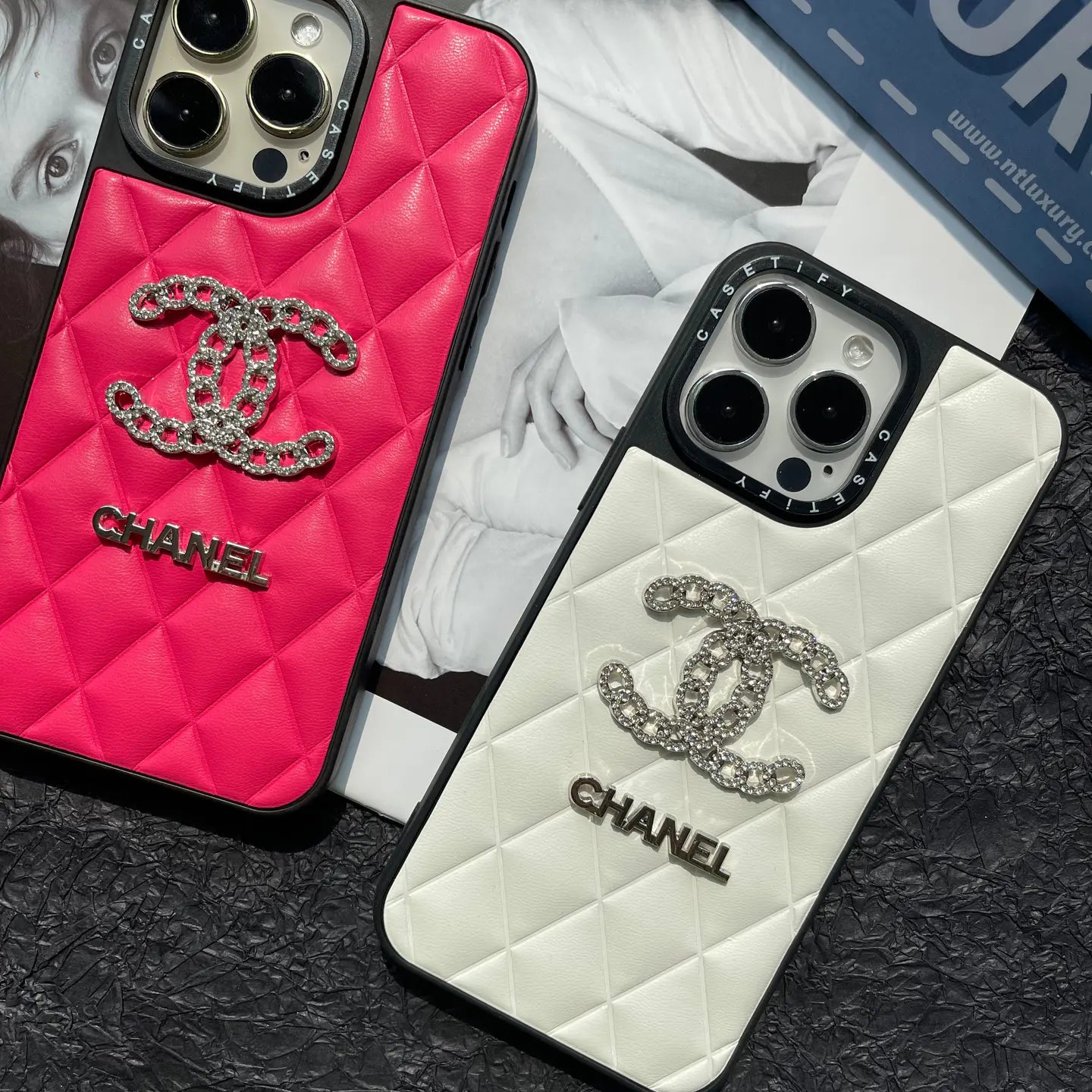 Collab X Colorful Shining Channel Phone Case For iPhone
