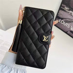 Premium Louis Vuitton Leather Wallet Leather Crossbody Bag Apple iPhone Case