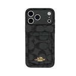 CCH Signature Monogram Card Holder Case for iPhone 12-18 Pro & Pro Max