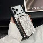 Luxury M-K-Inspired Phone Case with Card Holder For iPhone 17 / 16 / 15 / 14