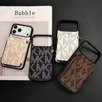 Luxury Inspired Phone Case with Card Holder For iPhone 12-17