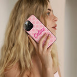 PREMIUM CELINE IPHONE CASE MASSIVE LOGO PINK