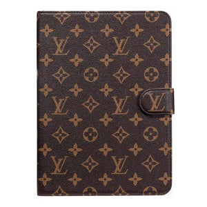 Luxury Louis Vuitton Canvas Monogram Leather Fresh Summer Theme Pattern Apple iPad case