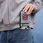 Loewe Embroidered Anagram Denim Wallet Case for iPhone 12-18 Pro & Pro Max