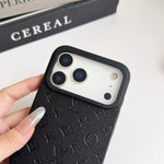 Luxury LV Leather Phone Case For iPhone 12-18 Pro & Pro Max