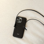 CLASSIC CELINE IPHONE CASE WITH CARD HOLDER BLACK