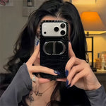 STYLISH DIOR IPHONE CASE WITH MIRROR