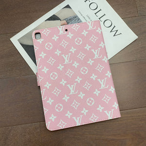 LV Elegant Monogram Canvas Flip Cover Apple iPad Protective Leather Case