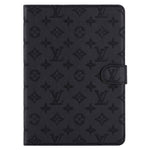 3D Embossed LV Canvas Monogram Holster Apple iPad Flip Cover With Stand Function