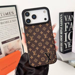 Luxury LV Leather Phone Case For iPhone 17 / 16 / 15 / 14