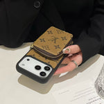 Luxury Leather Wallet Card Holder Crossbody iPhone Case For iPhone 12-18 Pro & Pro Max