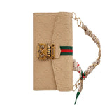 Leather Wallet with Scarf Strap For iPhone 12-18 Pro & Pro Max