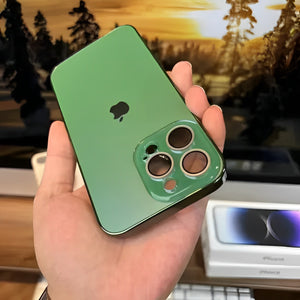 GLASS CAMERA LENS SHELL CASE FOR IPHONE 16 TO 14