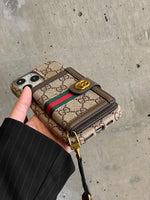 Ophidia Leather Wallet Crossbody iPhone Case Roxy New 2