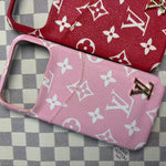 Leather Case with Card Holder For iPhone 17 / 16 / 15 / 14