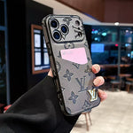Lv Luxury Phone Case With Card Holder For iPhone 17/ 16 / 15 / 14