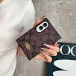 Luxury Coach Monogram Canvas Case for Samsung Galaxy Z Fold 3-8 Ultra