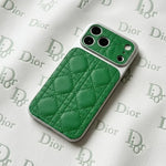 Dior Luxury Leather Phone Case for iPhone 14-18 Pro & Pro Max