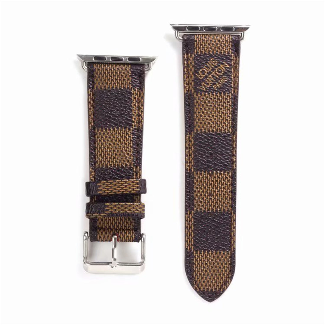 CLASSIC BROWN FLOWER LUXURY IWATCH STRAP