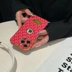Gold Monogram Signature Canvas Leather Apple iPhone Case Roxy New 2