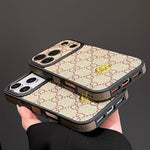 Luxury GG iPhone Case with Interchangeable Camera Lens Frames