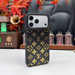 Luxury Metallic Foil LV Monogram iPhone Case