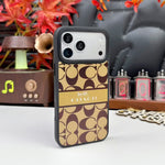 Coach Signature Monogram Fabric iPhone Case – Luxury Design Phone Cover