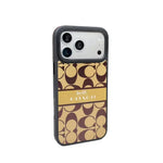 Coach Signature Monogram Fabric iPhone Case – Luxury Design Phone Cover