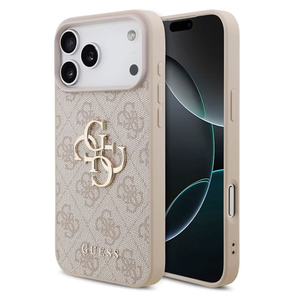 Guess 4G Metal Logo Back Cover For Apple iPhone 17 / 16 /15 /14