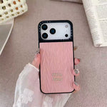 Luxury Matelassé Quilted Leather Phone Case for iPhone 13-18