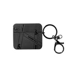 Hermès-Inspired Matte Ribbon Case with Keychain for AirPods Series