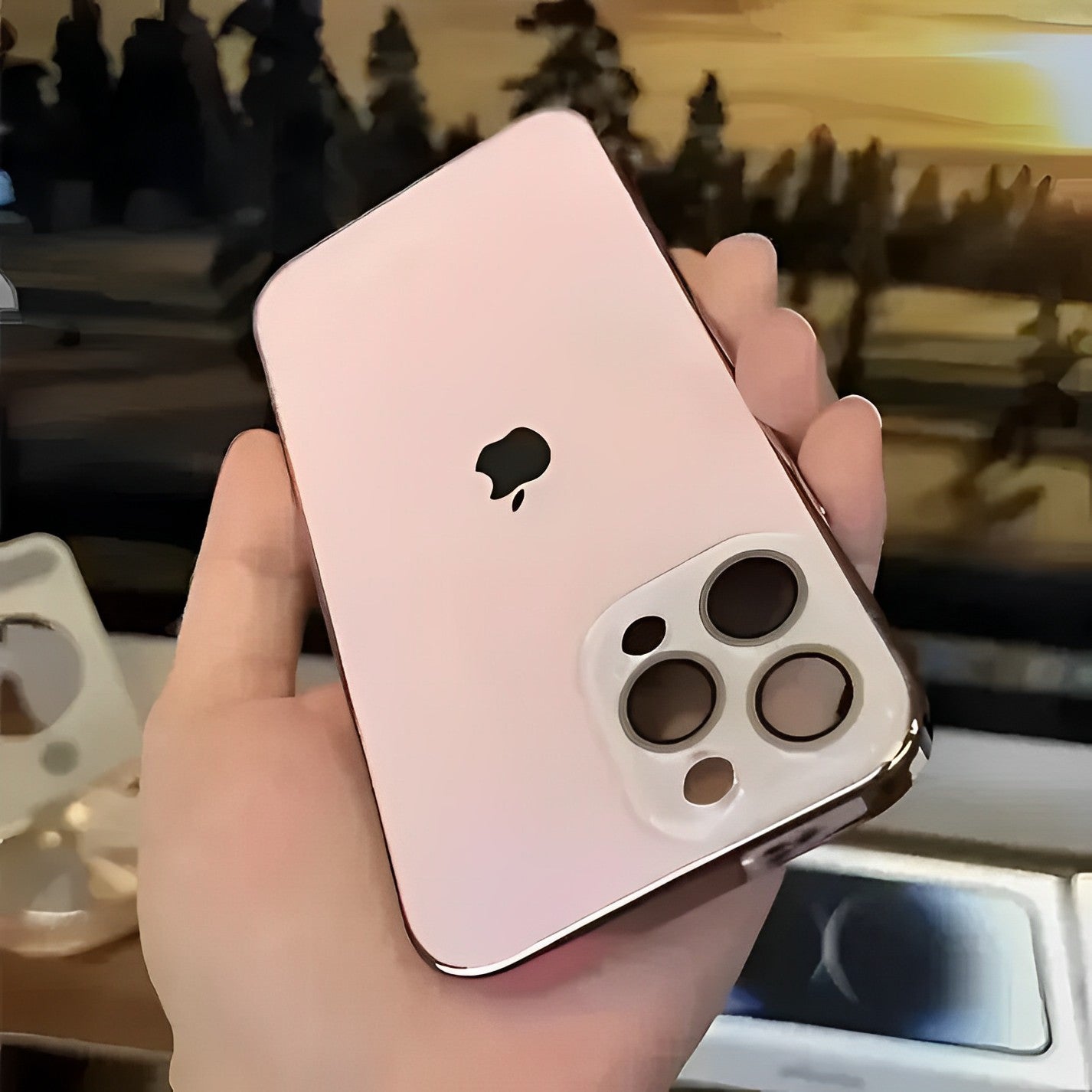 GLASS CAMERA LENS SHELL CASE FOR IPHONE 17 / 16 / 15 / 14