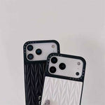 Luxury Matelassé Quilted Leather Phone Case for iPhone 13-18