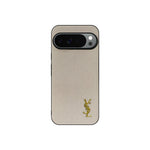 YSL Luxury Leather Case in Classic Beige For Google Pixel