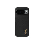 YSL Luxury Leather Case in Classic Black For Google Pixel