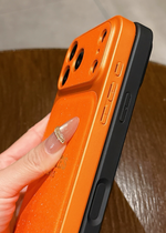 Hermes luxurious leather aesthetics for iPhone 17/ 16/ 15/ 14