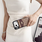 Premium Card Holder Coach iPhone Case for 12-17 series